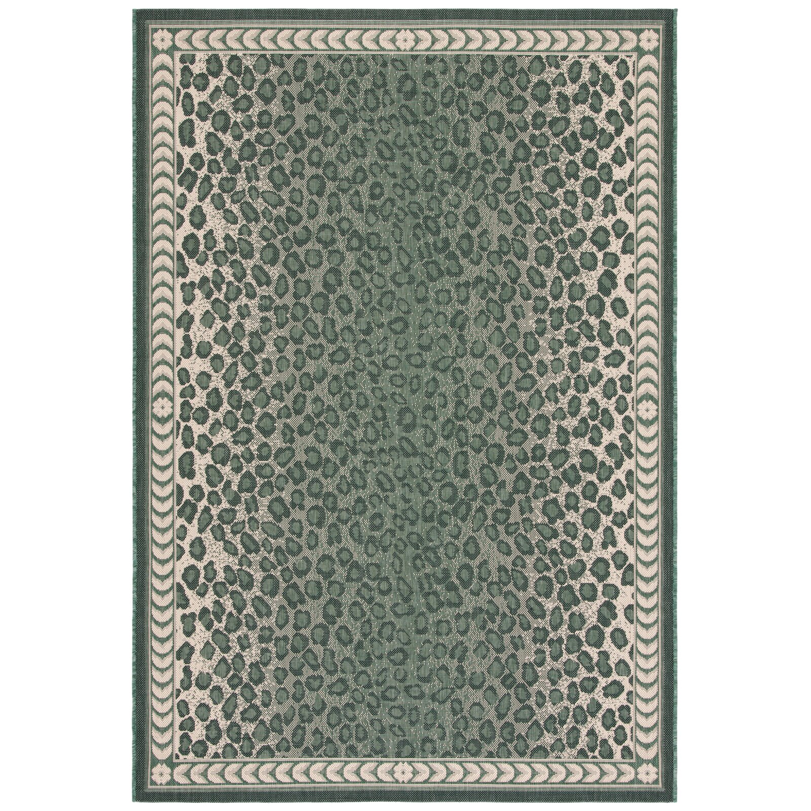 Bungalow Rose Emeral Green/Ivory Indoor/Outdoor Rug Bungalow Rose Emeral Green/Ivory Indoor/Outdoor Rug